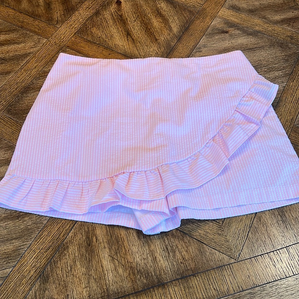 Lilly Pulitzer pink and white gingham skirt size 14 new without tags